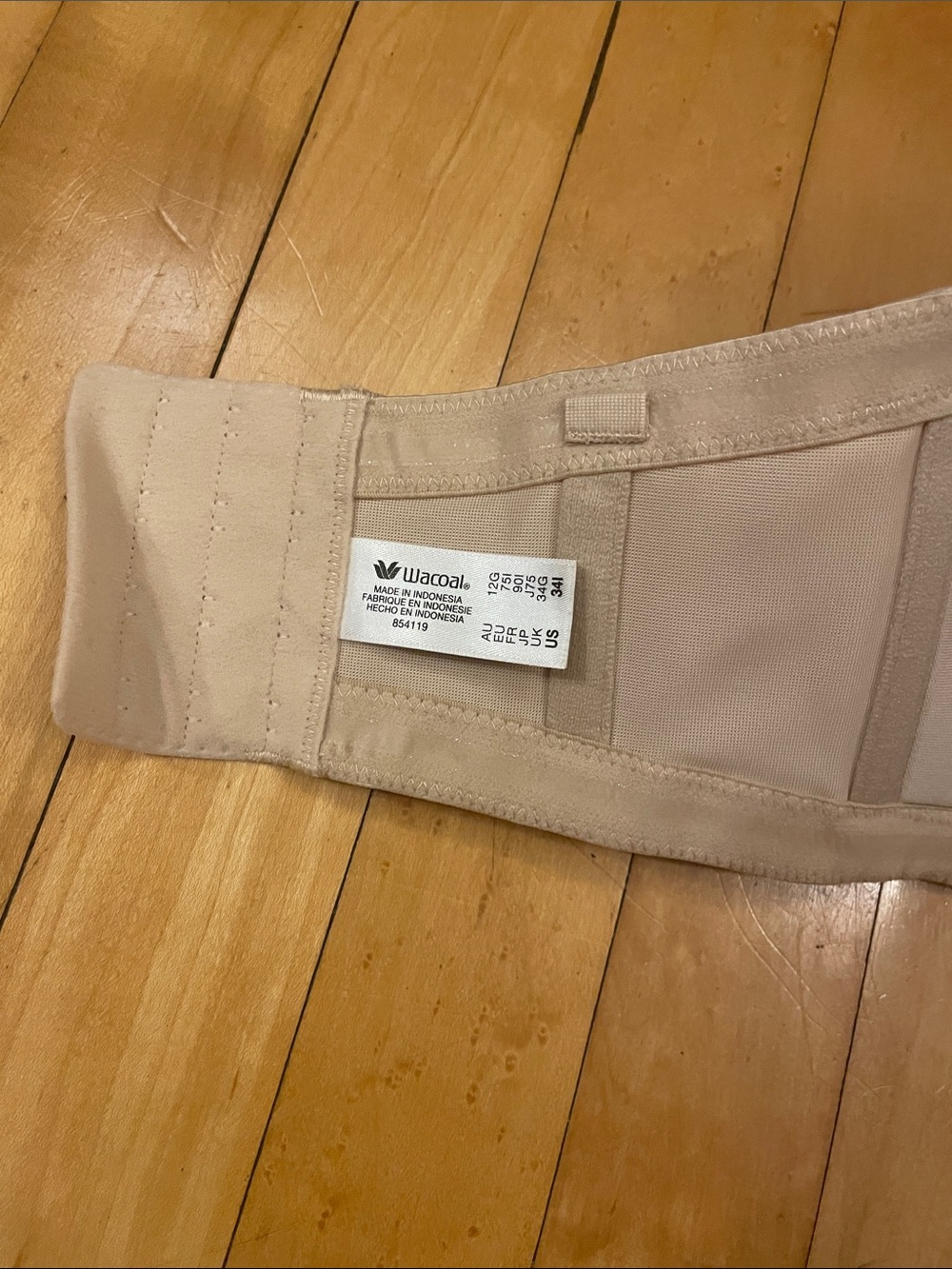 Wacoal Strapless Bra US size 34I - Picture 2 of 4